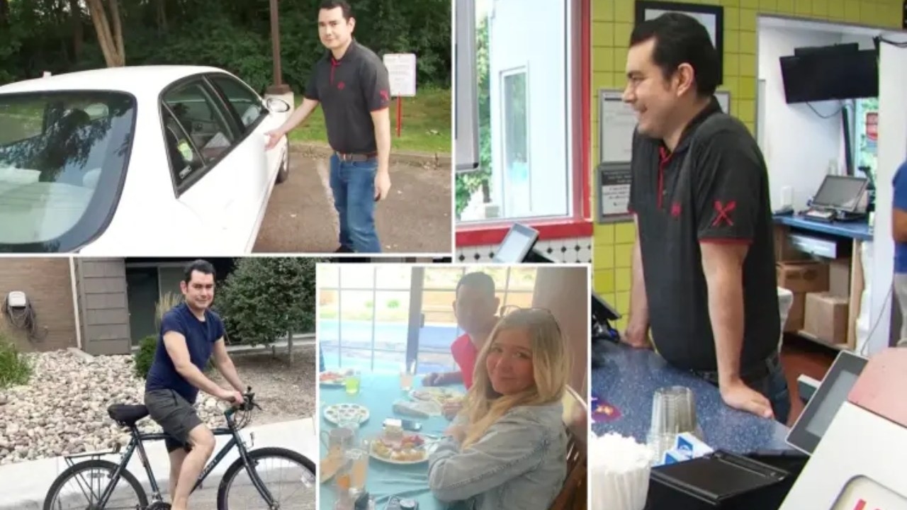 Minnesota fast food worker Rodolfo Depaz who walked over four miles a day between shifts at Dairy Queen, Chipotle gifted car