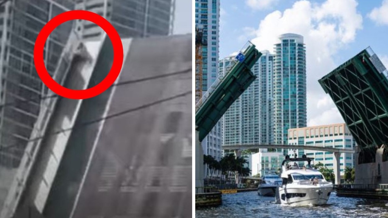 Woman falls while trying to cross opening drawbridge