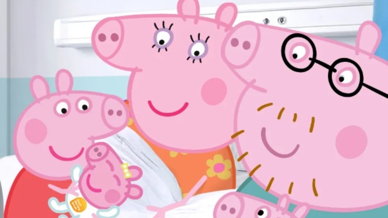 Peppa Pig becomes a big sister after Mummy Pig gives birth to new baby