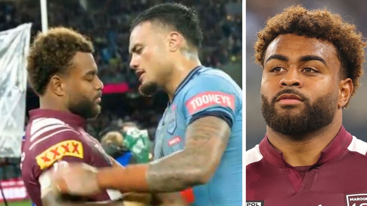 Spencer Leniu and Ezra Mam embrace says it all after State of Origin Game 2