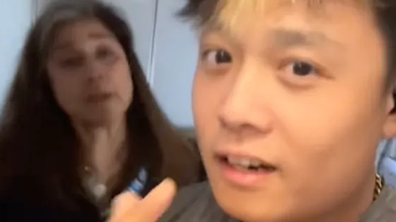 Passenger's plane rant with flight attendant backfires online