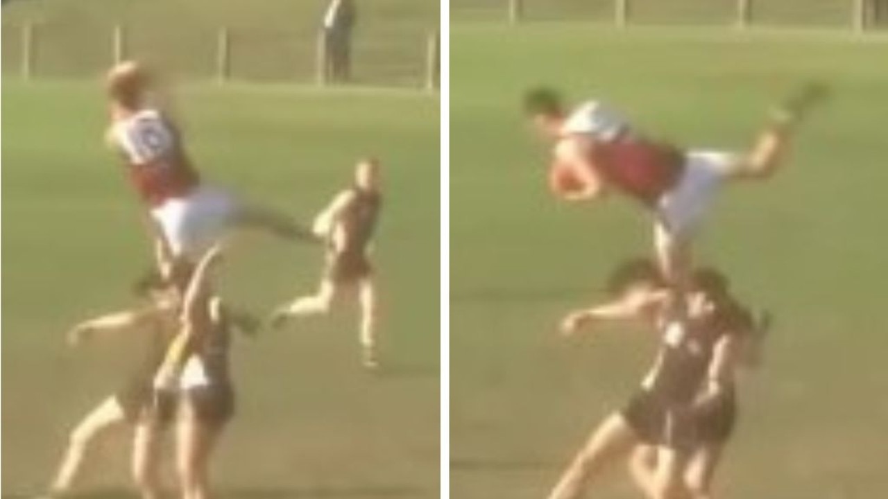 ‘Give him a car': Aussie Rules erupts over sensational ‘mark of the century'
