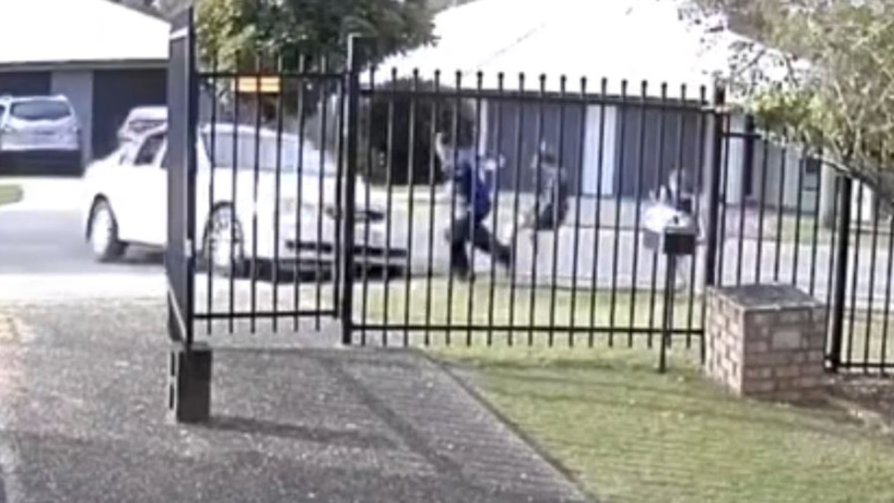 Shocking footage shows moment car ploughs into girls on footpath in Bellbird Park, south-east Queensland