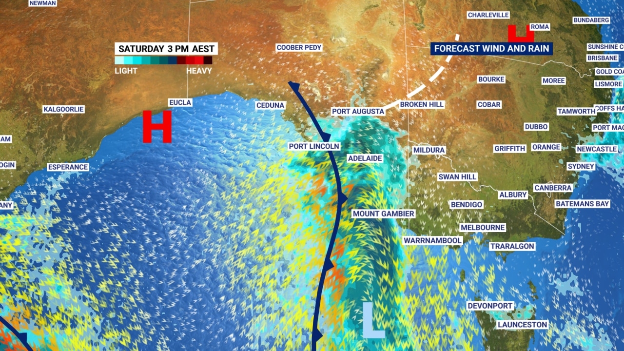 Series of cold fronts targeting country's southern coastline over next three days as Queensland expected to shiver