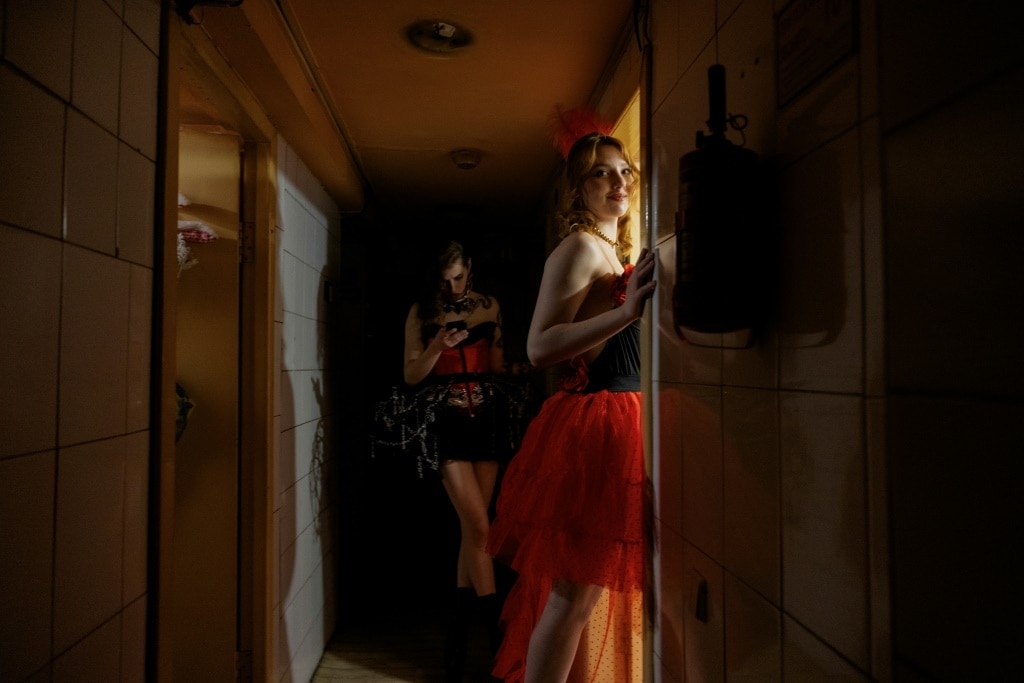 In a Ukrainian strip club, the war is laid bare