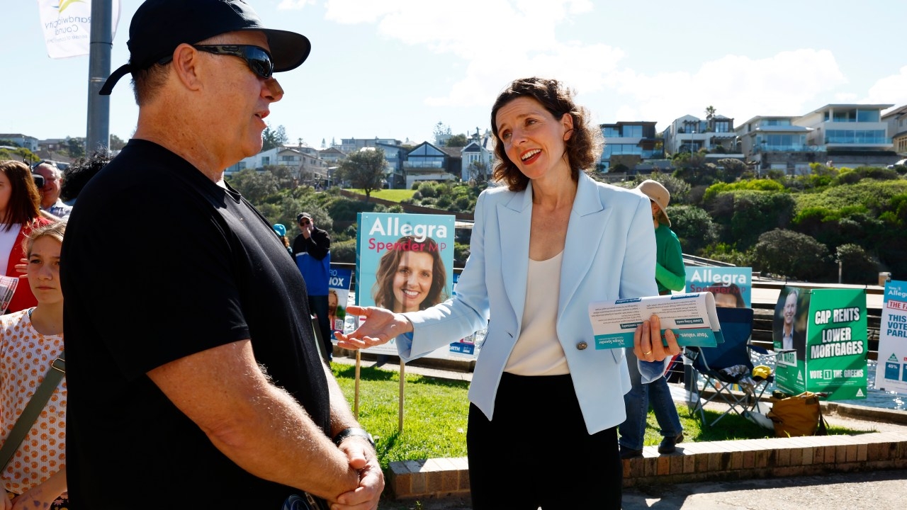 'They are still counting': Allegra Spender refuses to admit Teal defeat in Goldstein as Liberal's Tim Wilson claims the win