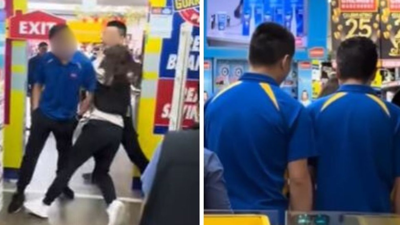 Chemist Warehouse staff confront alleged shoplifter in dramatic footage