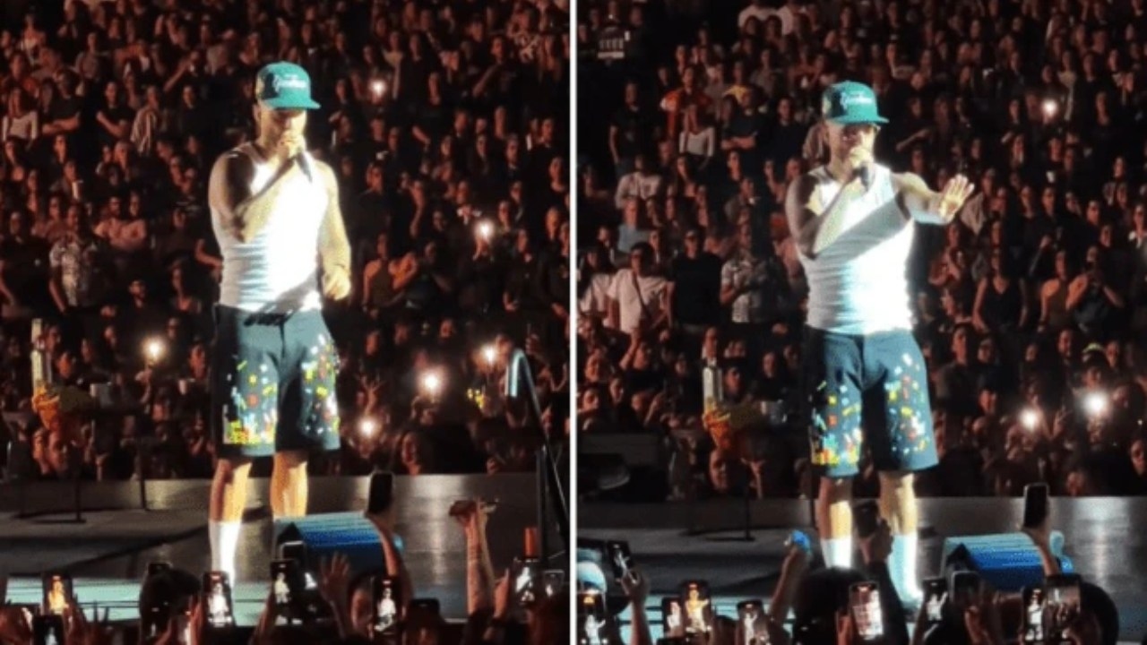 A major debate reignites after Columbian rapper halts his concert and scolds mother for bringing baby to a concert
