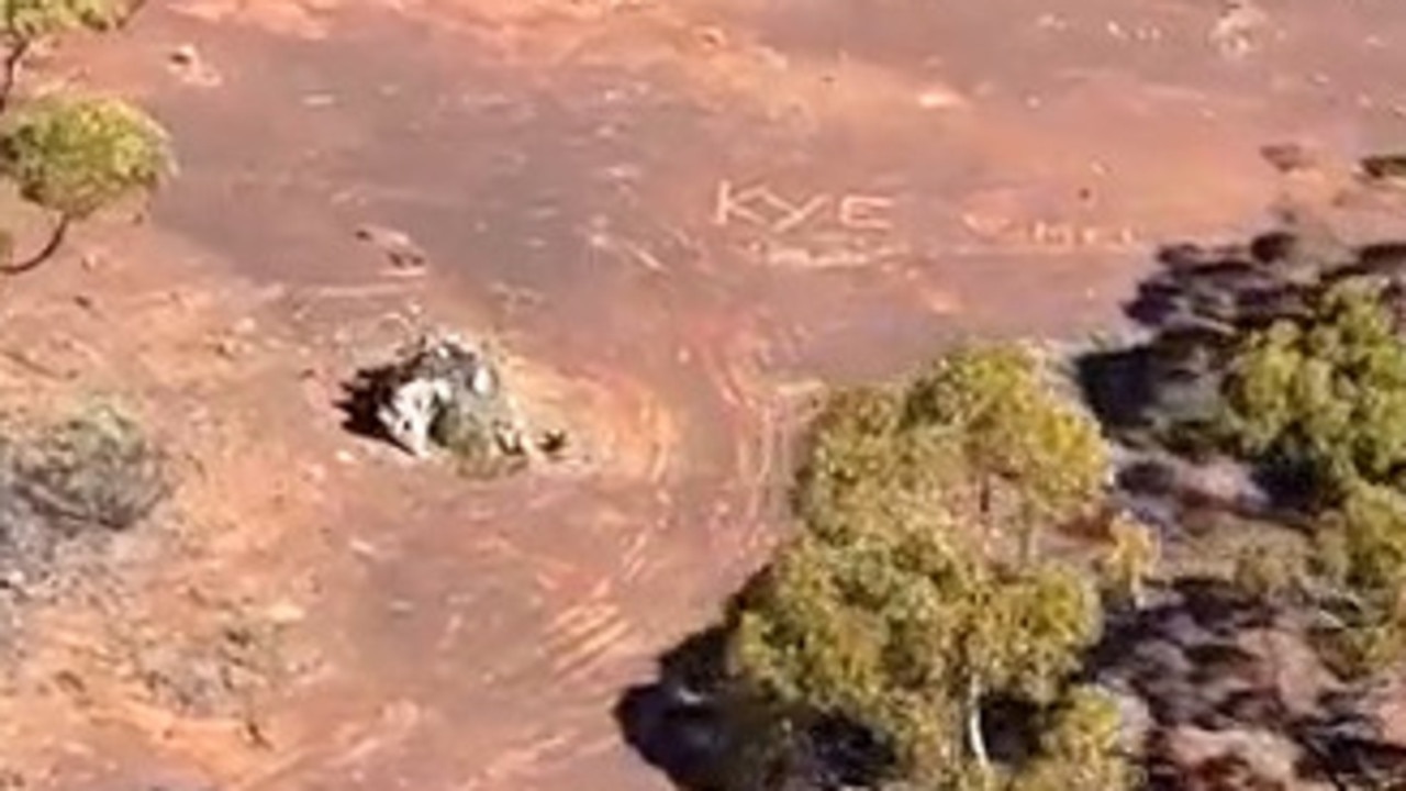 Moment missing man Kye Martin rescued near Kalgoorlie in WA