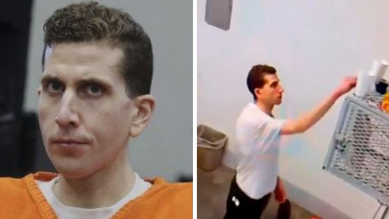 Eerie leaked videos of Bryan Kohberger with red hands inside cell being probed by maximum security prison