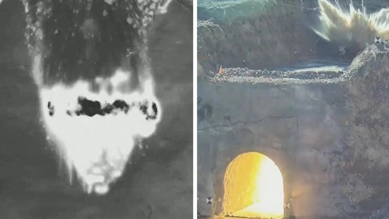 Pentagon releases jaw-dropping footage showing how 30,000-pound bunker-buster bombs work