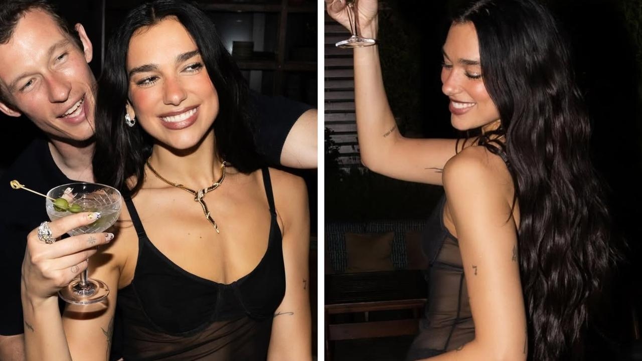 Dua Lipa parties in see-through dress after stadium concert