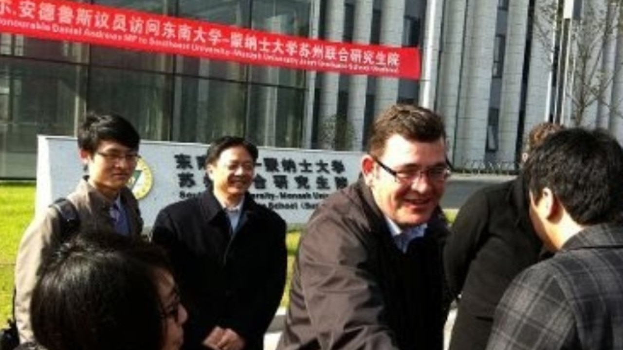 Dan Andrews in the rough with Chinese business contacts over Moonah Links golf bid