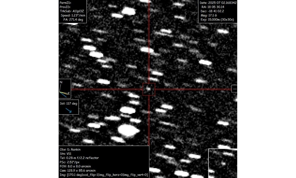 Third-ever confirmed interstellar object blazing through Solar System