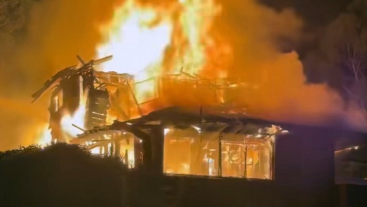 Two narrowly escape horror blaze after home in Baulkham Hills, NSW goes up in flames