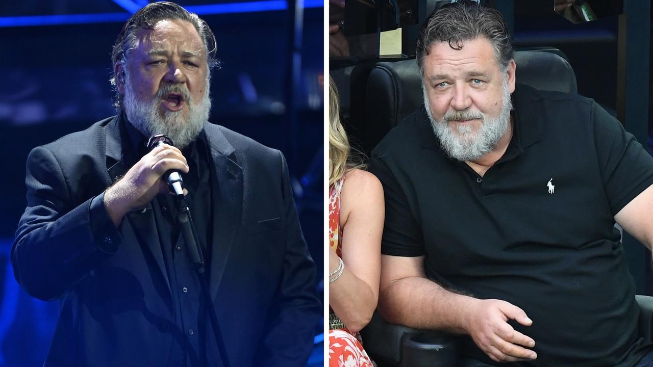 Russell Crowe steps out looking noticeably thinner