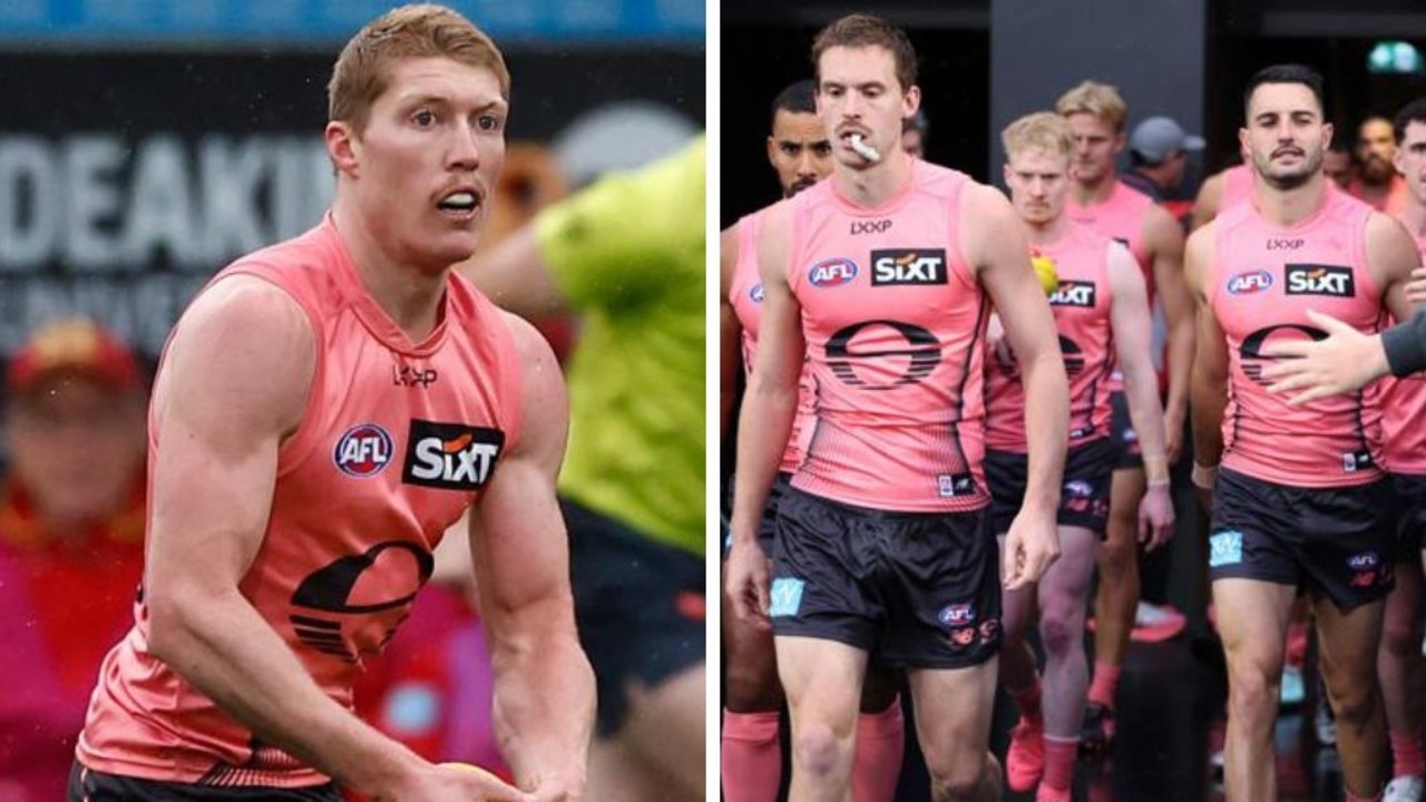 Footy world split by the Gold Coast Suns' pink jumper