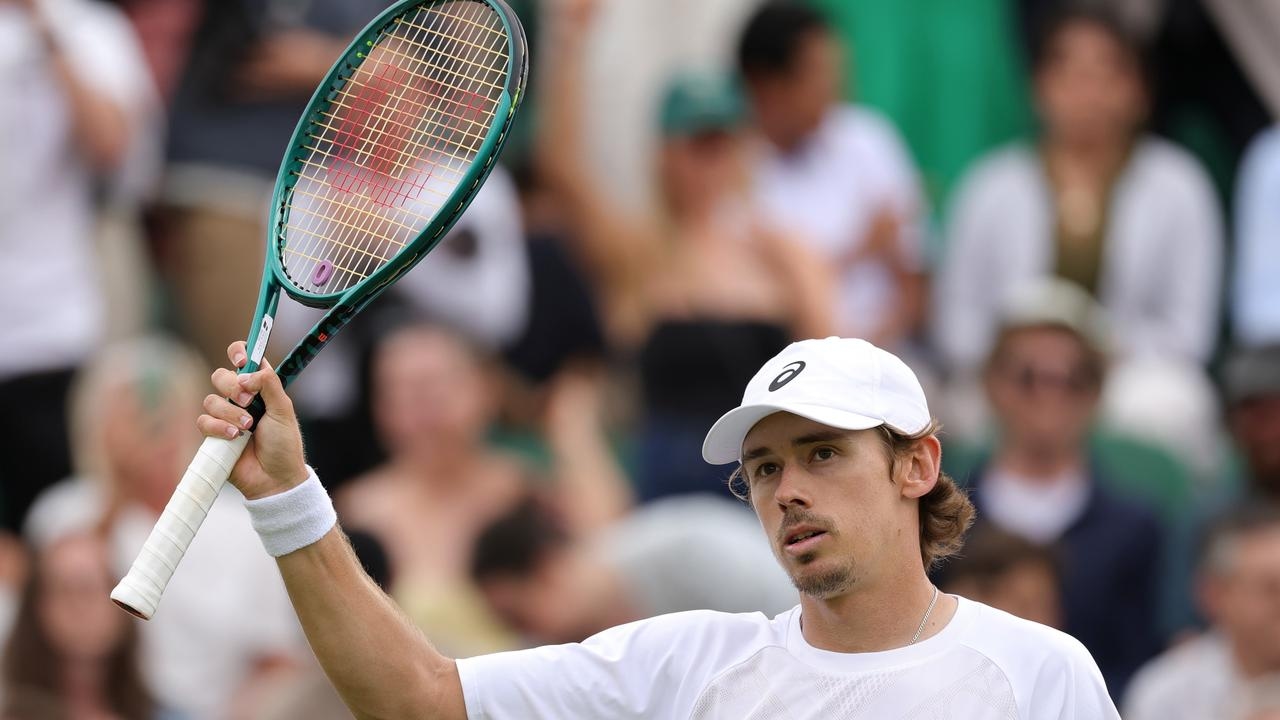 Alex De Minaur wins at Wimbledon to set up clash with Novak Djokovic