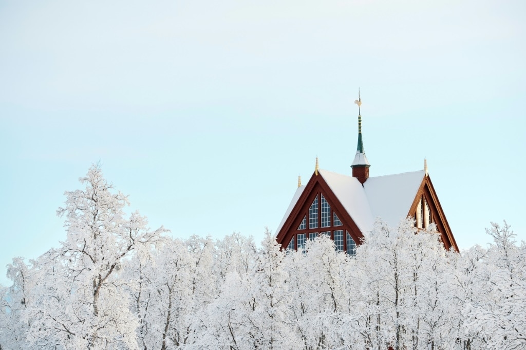 Historic Swedish church being moved as giant mine casts growing shadow