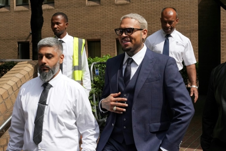 US singer Chris Brown pleads not guilty in UK assault case