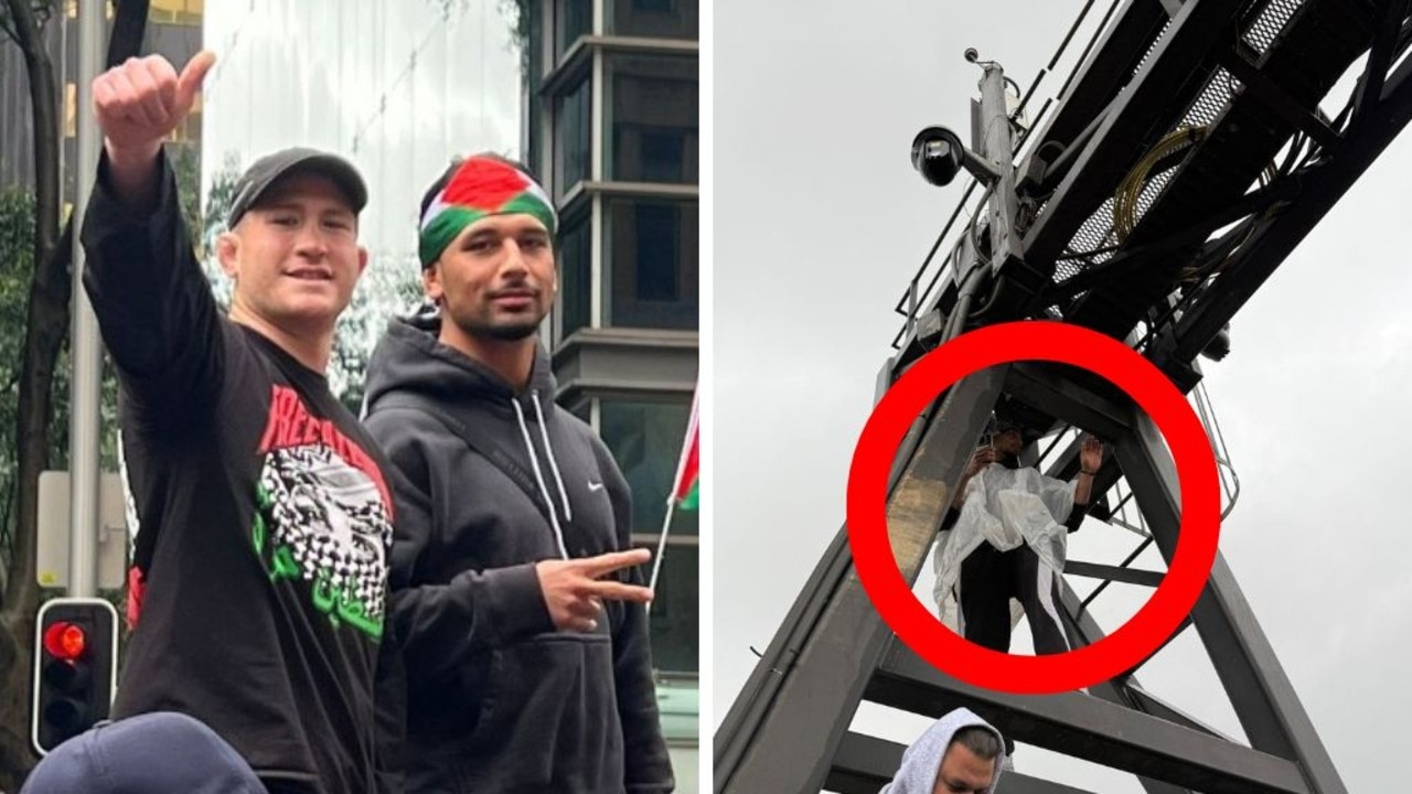 Panthers players spotted at Sydney Pro-Palestine protest