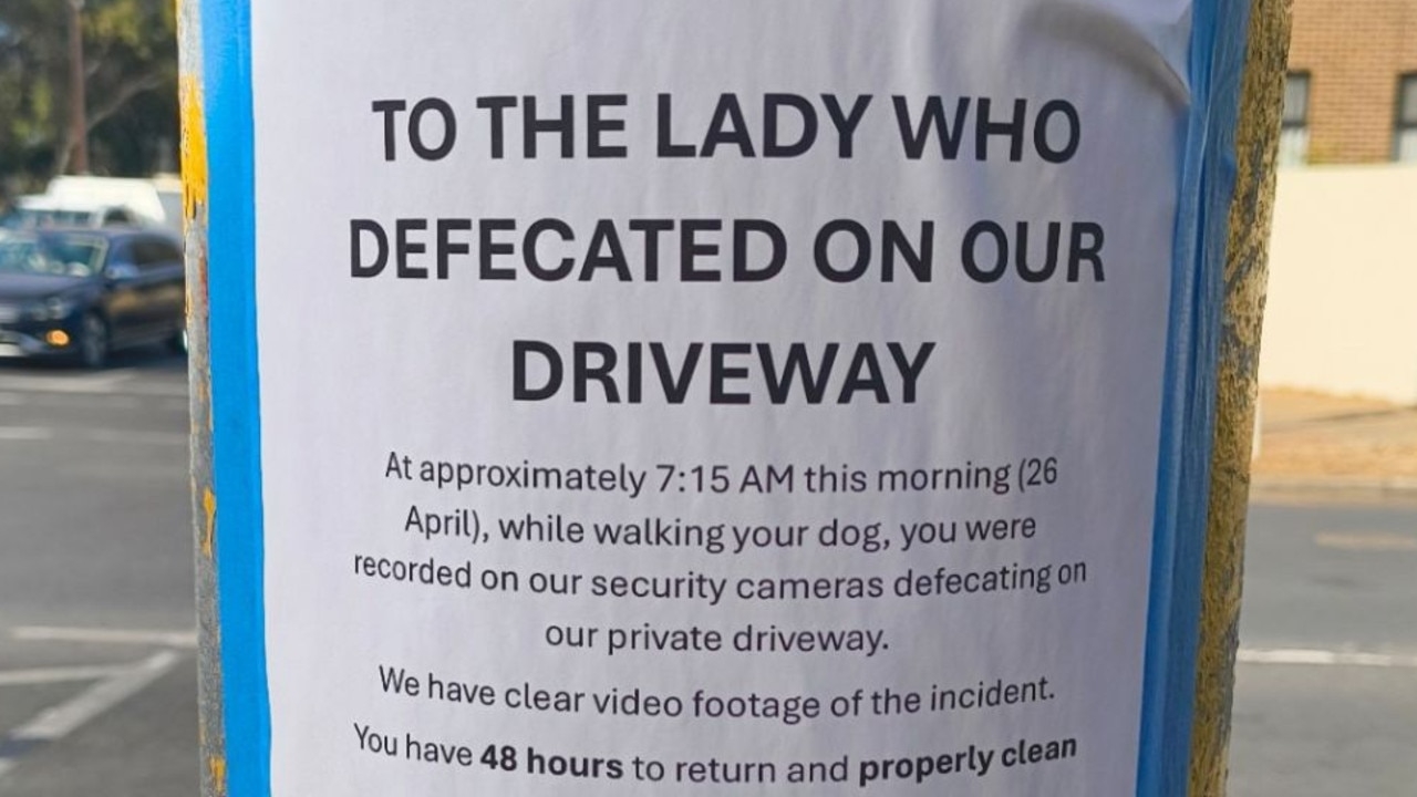 ‘No choice': Resident's threatening letter to driveway defecator