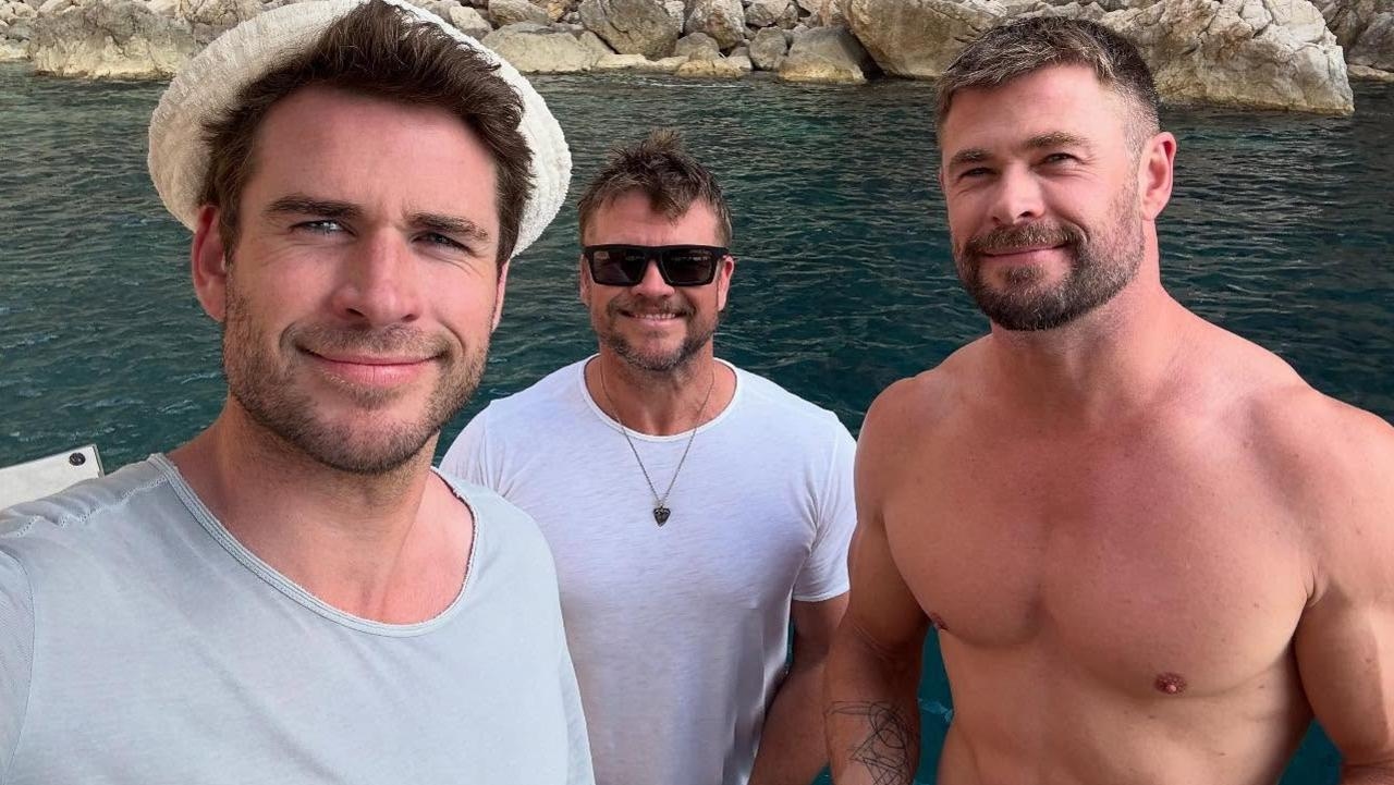 Fans thirst over Hemsworth brothers' group photo