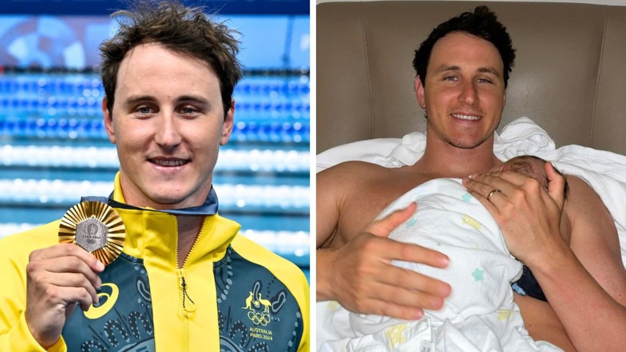Australian Olympic swimming champion Cam McEvoy shares baby news, name revealed