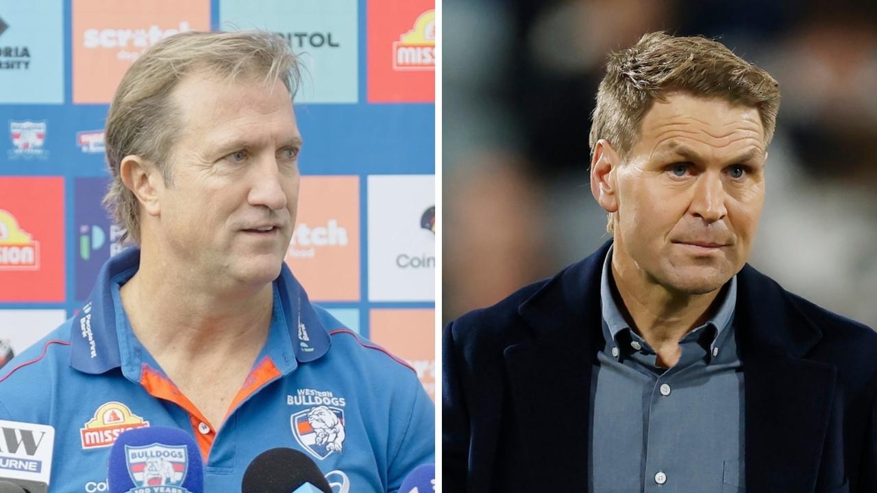 ‘Feel sorry for you': Western Bulldogs coach Luke Beveridge drops mic on journo