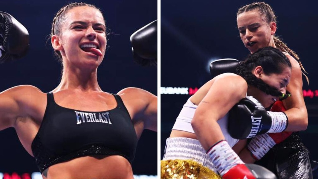 Boxing Aussie Skye Nicolson blasted over outclassed comeback opponent Carla Camila Campos Gonzalez, AO Arena, Manchester