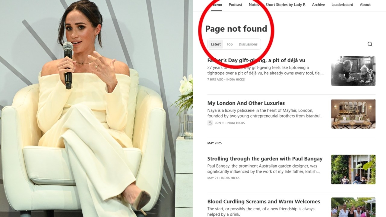 ‘Page not found': Brooke Shields podcast interview slamming ‘precious' Meghan Markle mysteriously vanishes