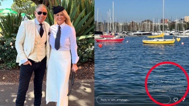 'Start over': Samantha Armytage shares cryptic love quote that proves she's ready to move on after split from husband Richard Lavender - just weeks after cosying up to new 'wingman'