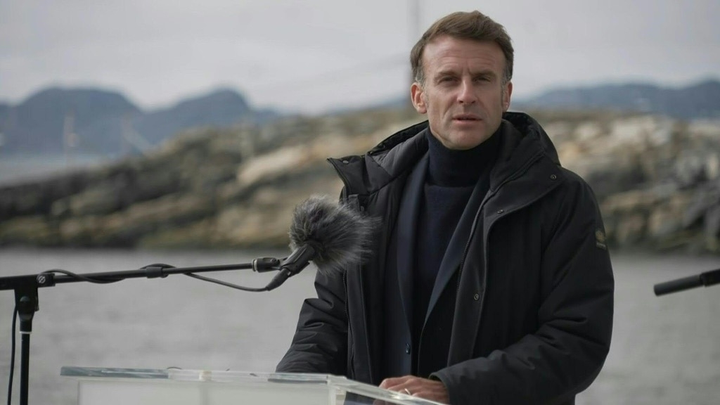 Macron, on Greenland visit, berates Trump for threats against the territory