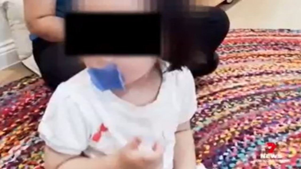 Concerning daycare images show children with their mouths taped shut in yoga exercise