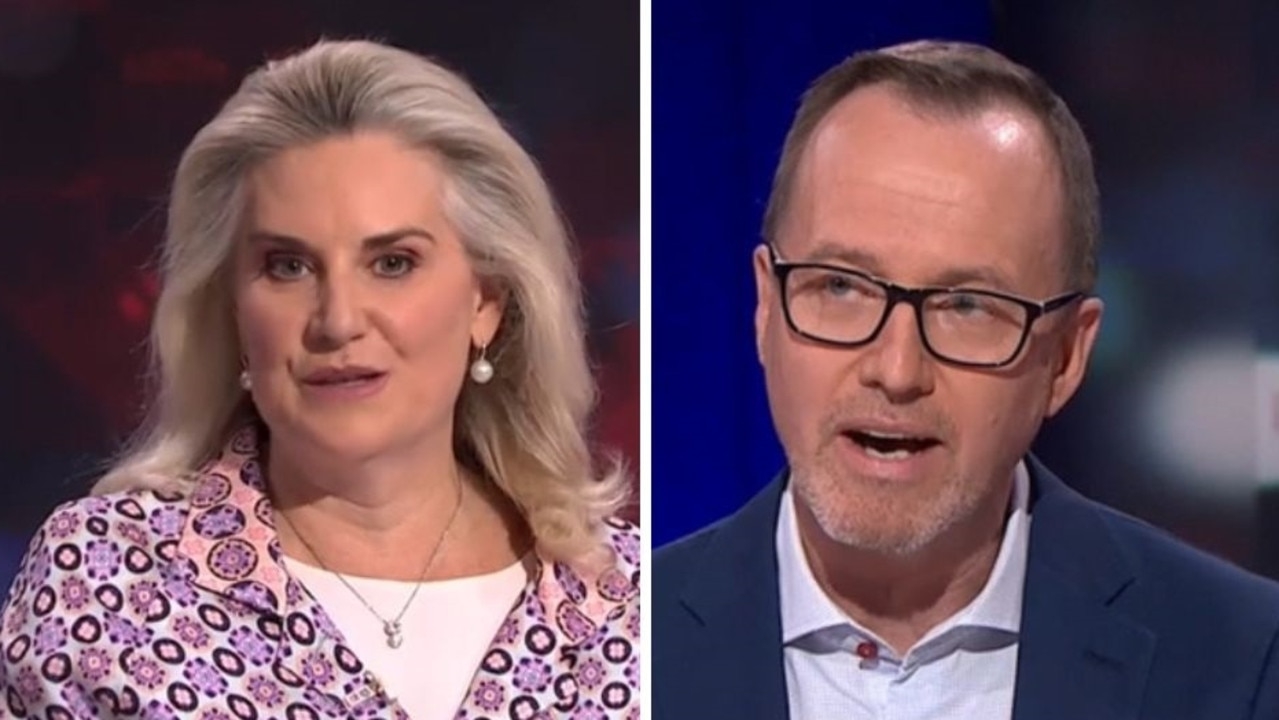 Liberals senator Hollie Hughes in fiery clash with Greens David Shoebridge on energy policy