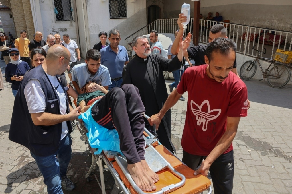Strike on Gaza's only Catholic church injures several people