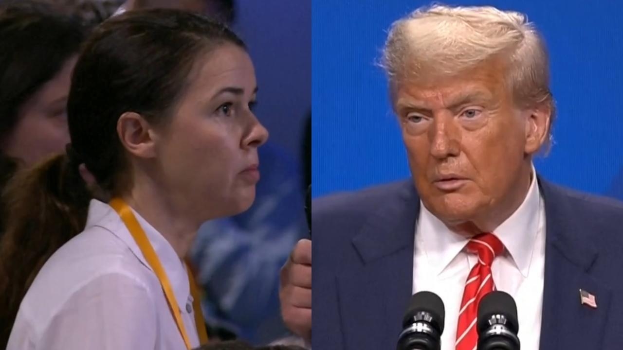 Donald Trump takes moment to ask about Ukrainian reporter's family
