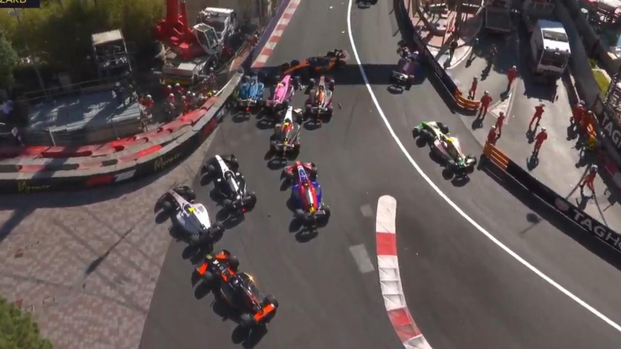 Race brought to standstill as F2 chaos unfolds on Monaco opening lap
