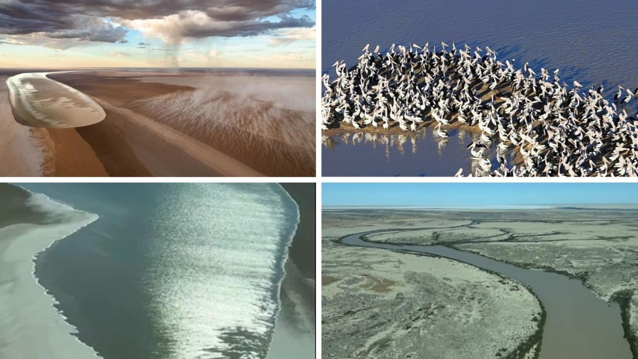 Remarkable scenes as iconic landmark floods