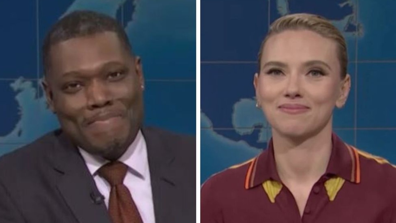 SNL comedian Michael Che apologises to Scarlett Johansson for crude vagina joke as she gets payback