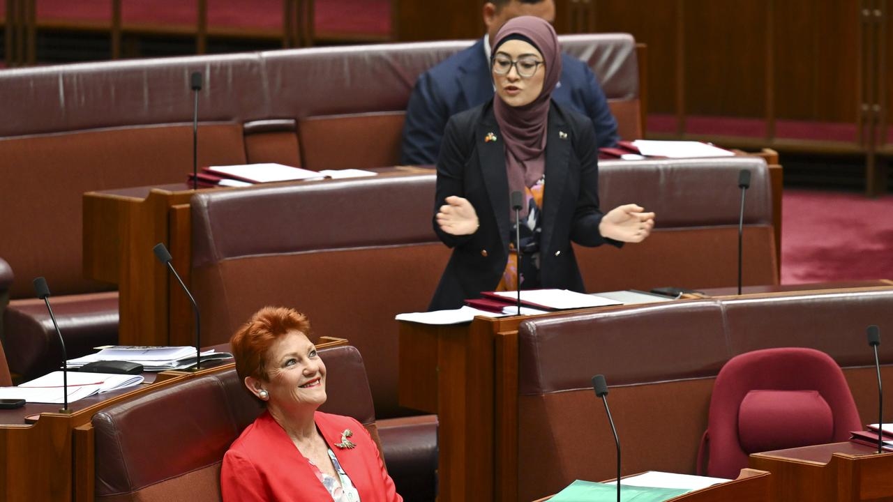 Fatima Payman and Pauline Hanson in unlikely alliance over staffing allocation