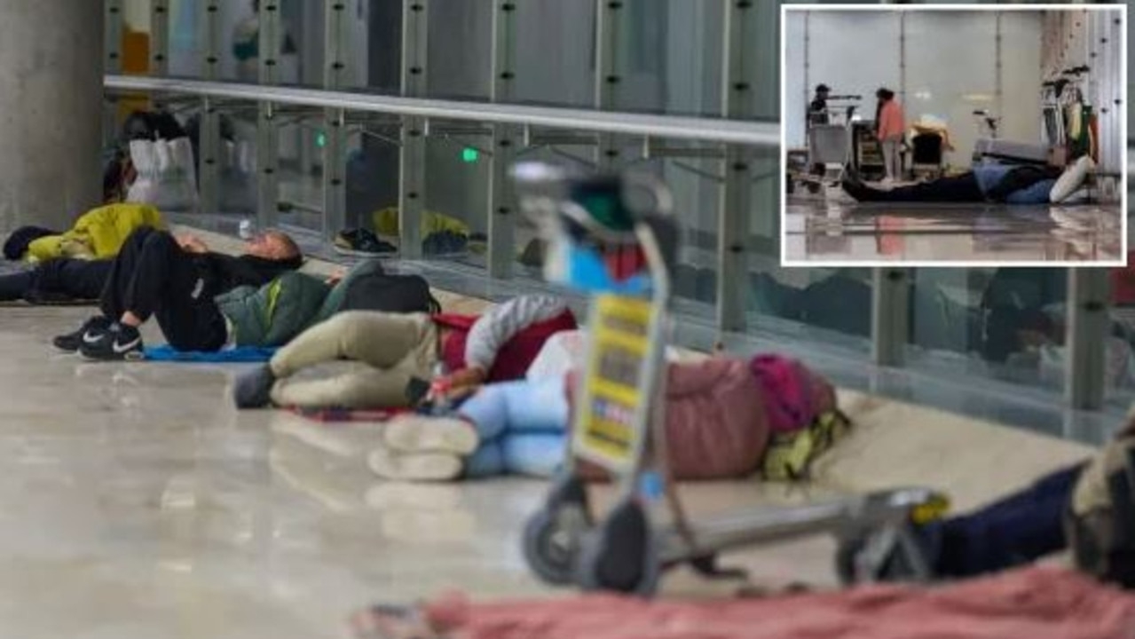 Inside drug-ravaged ‘Zombieland' airport used by thousands of passengers