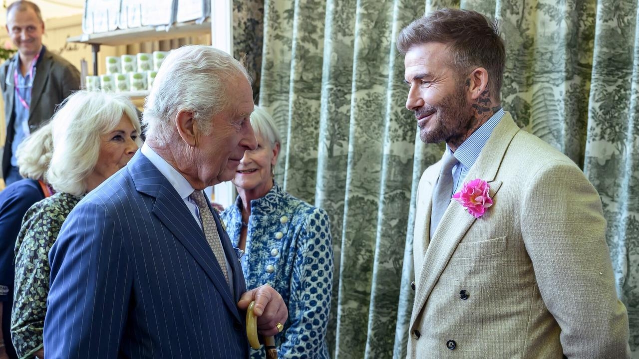 David Beckham meets King Charles amid reports of Sussexes meeting with Brooklyn and Nicola