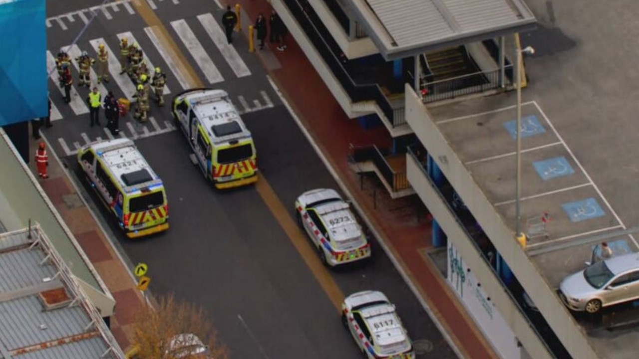 Stolen vehicle ploughs into Melbourne shopping centre