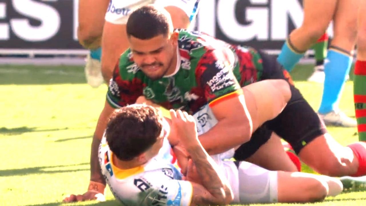 ‘Mugged him': Latrell Mitchell fires up after tackle drama