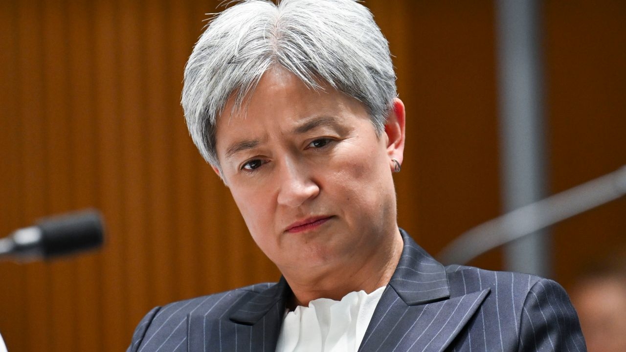 Penny Wong says government ‘appalled' at Australian man Oscar Jenkins' ‘sham trial' and 13-year sentence for helping defend Ukraine