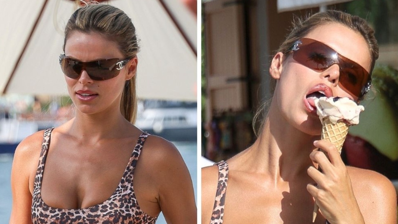 Swimsuit model, 28, turns heads with sexy gelato moment