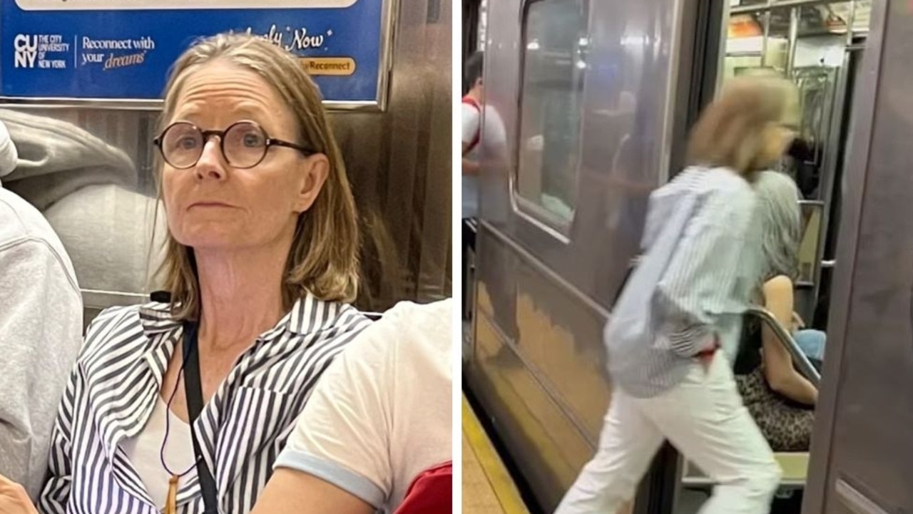 Hollywood star Jodie Foster spotted stacking it on New York subway