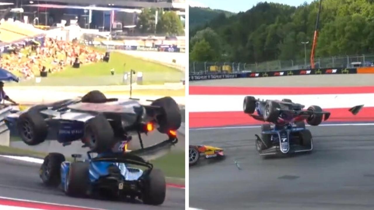 Terrifying crash at Austrian Grand Prix as driver flips over cars