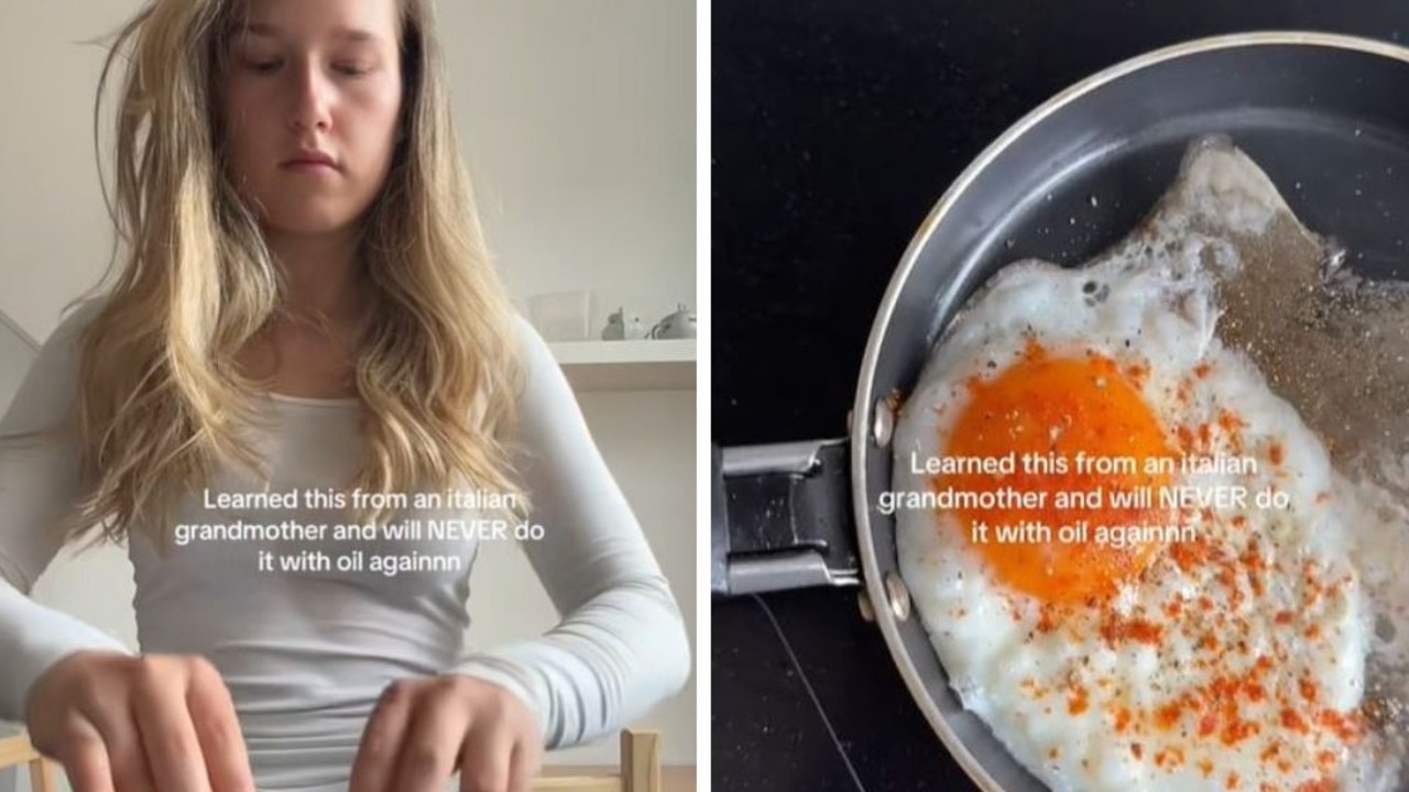 Woman causes outrage over bizarre method for frying an egg